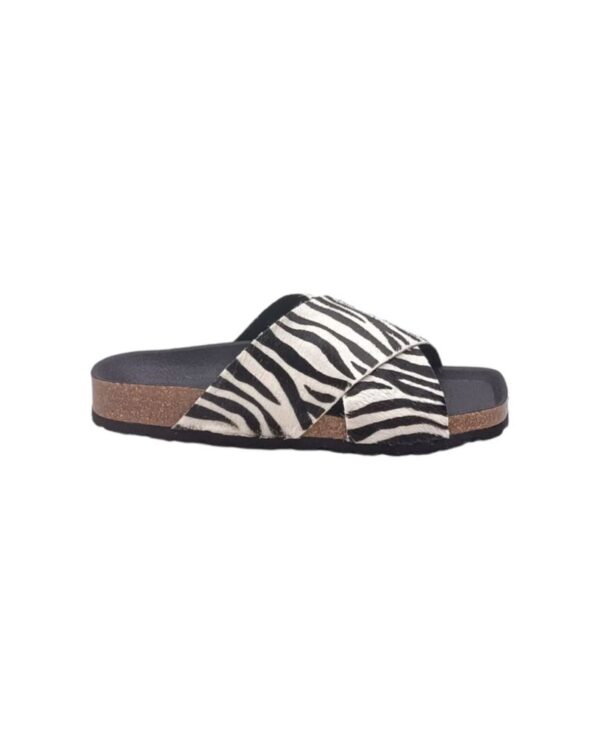 Ciabatta Donna BIO 241-73674-17 KALIM ZEBRA/PIEL POTRO