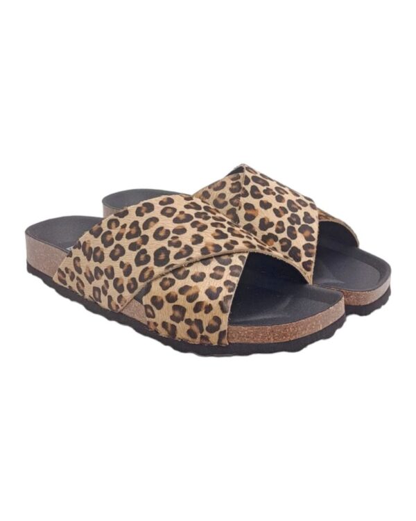 Ciabatta Donna BIO 241-73674-25 KALIM LEOPARDO