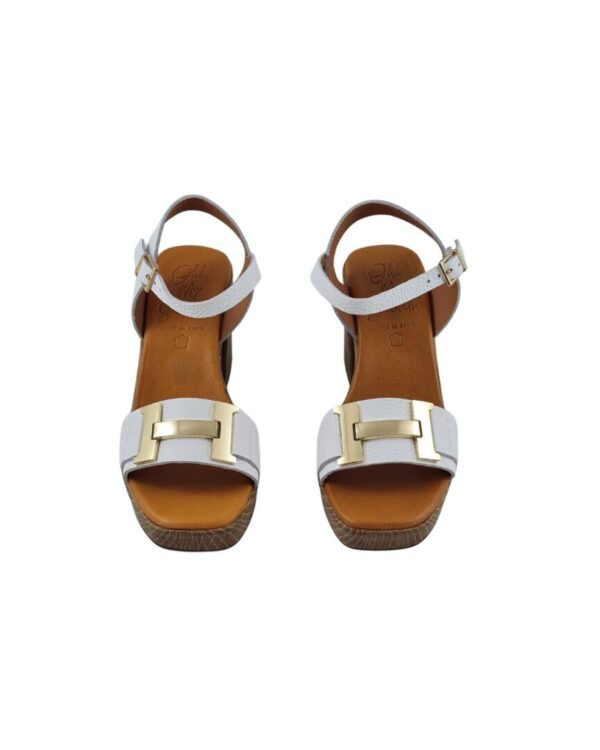 Sandalo con Zeppa Oh My Sandals 5636 Bianco - immagine 3
