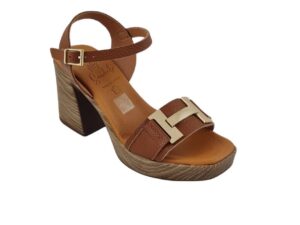 Sandalo con Zeppa Oh My Sandals 5636 Marroni