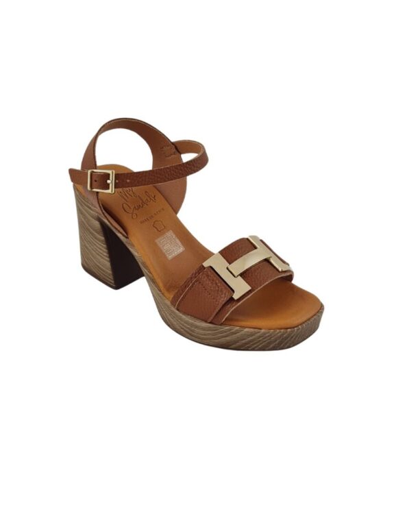 Sandalo con Zeppa Oh My Sandals 5636 Marroni