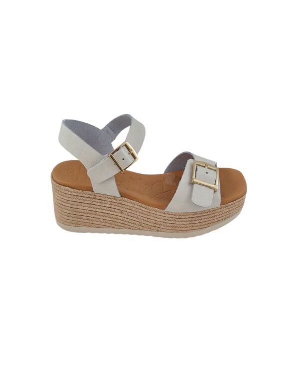 Sandalo con Zeppa Oh My Sandals 5711 Bianco - immagine 6