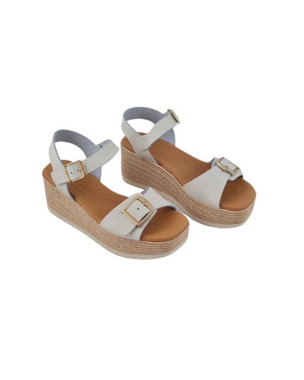 Sandalo con Zeppa Oh My Sandals 5711 Bianco - immagine 4