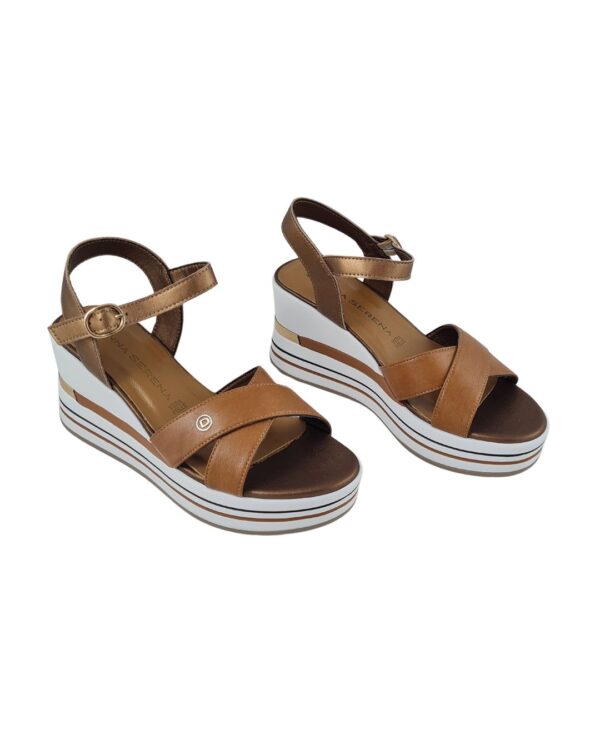 Sandali Donna Serena 155560DP Cuoio / Bronzo
