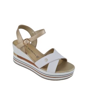 Sandali Donna Serena 155560DP Bianco/Platino