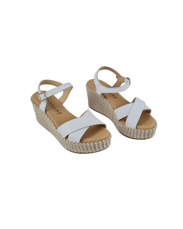 Sandalo donna Pitillos 10572 Bianco - immagine 4