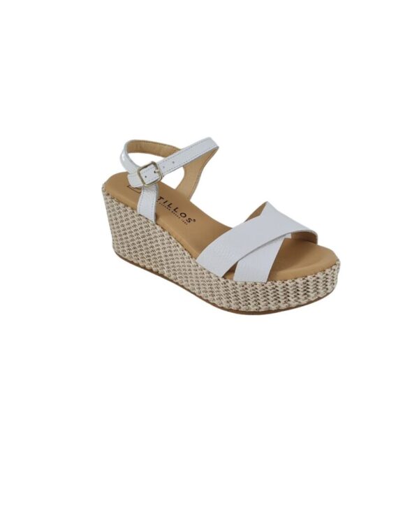 Sandalo donna Pitillos 10572 Bianco