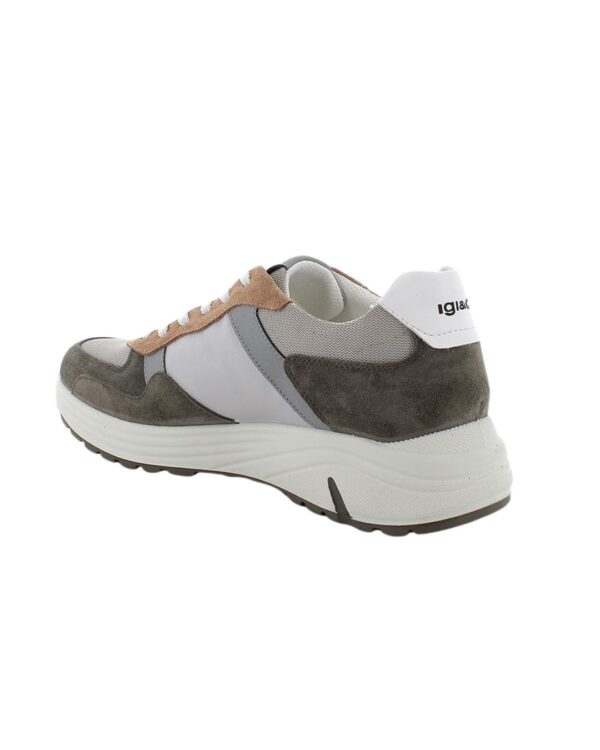 Sneakers Igi&Co da uomo verde e grigio con lacci
